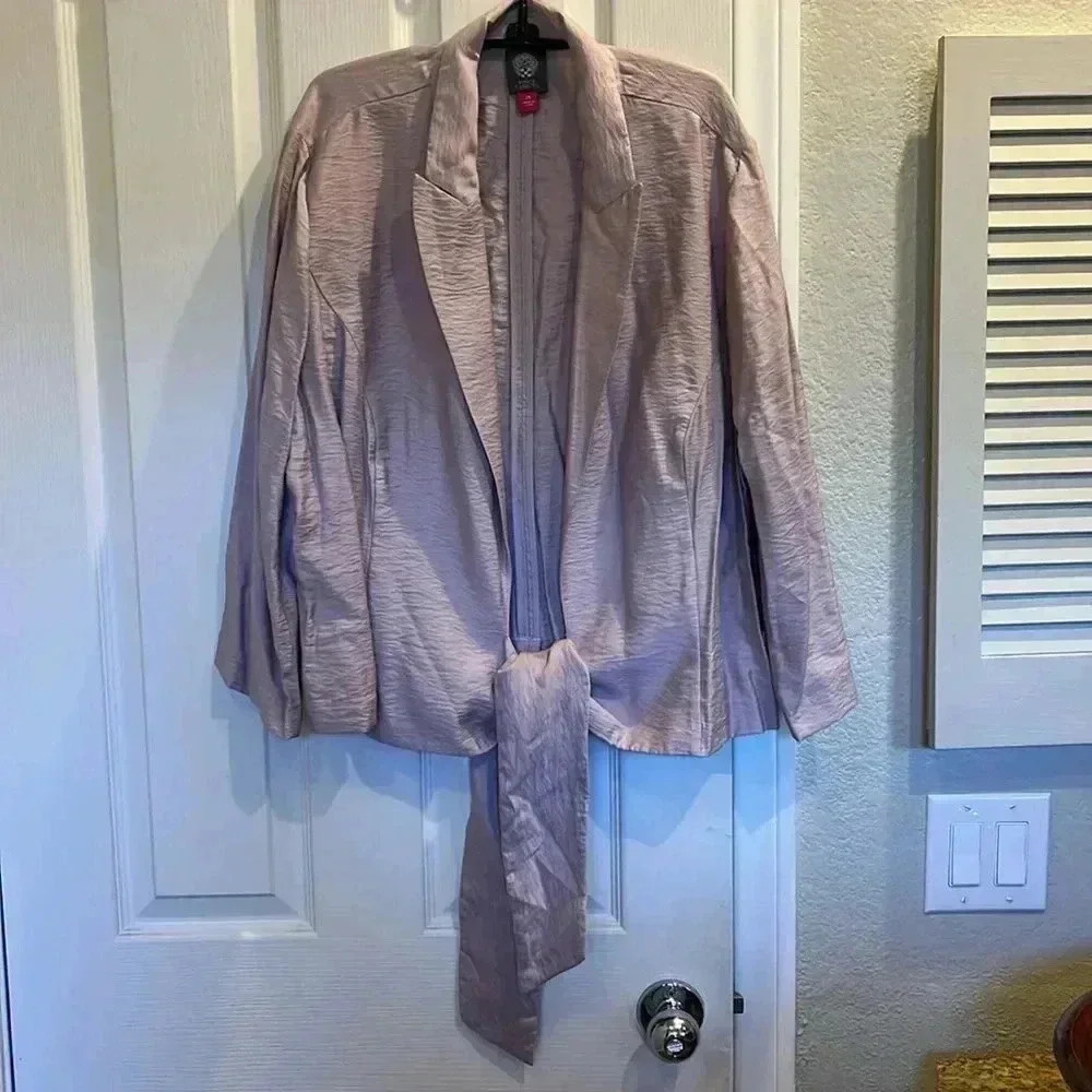 Pink Cardigan Blazer - Picture 3 of 12